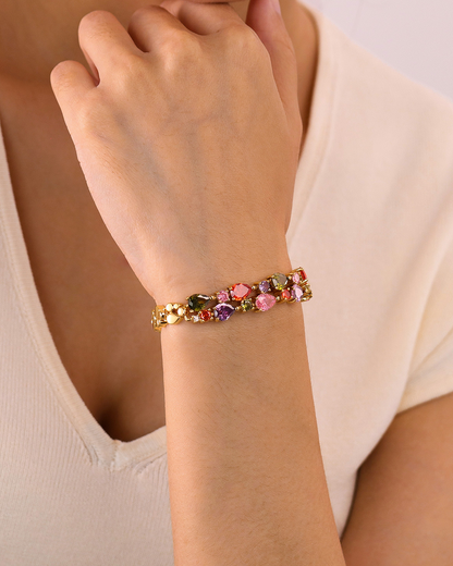 Ada Colorful Golden Bracelet