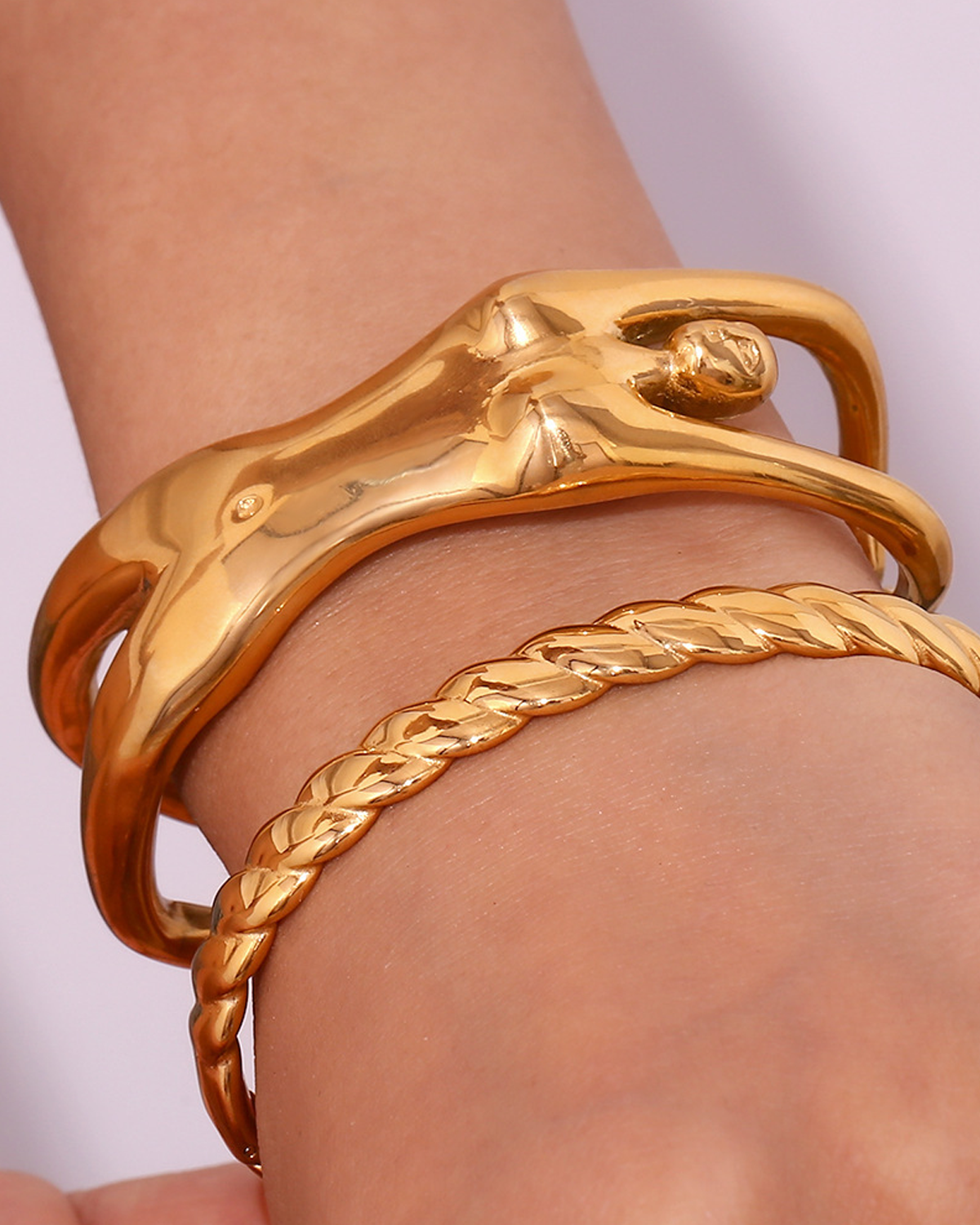 Brazalete dorado corporal