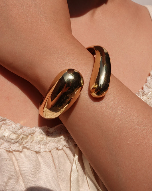 Chunky Golden Bangle