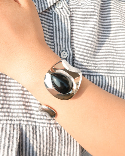 Patricia Open Cuff Silver Bangle