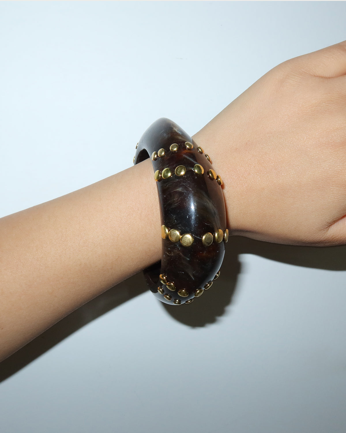 Mamie Bold Studded Resin Bangle