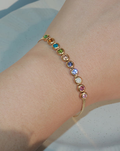 Sophia Rainbow Golden Bracelet