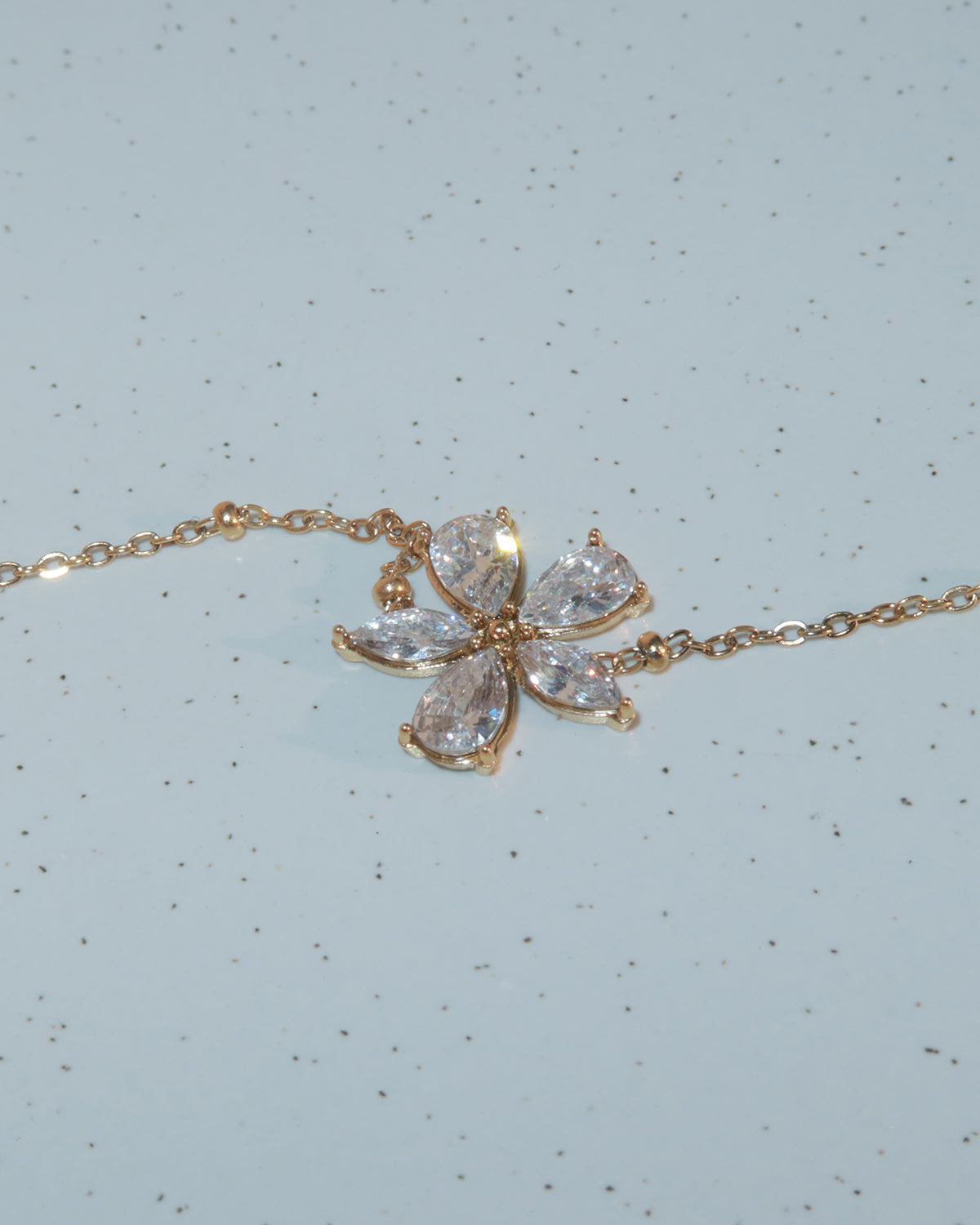 Cornelia Flower Golden Bracelet