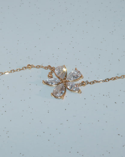 Cornelia Flower Golden Bracelet