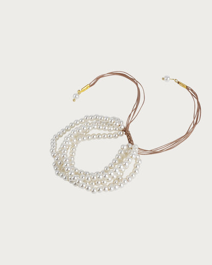 Dolores Pearl Beaded String Bracelet