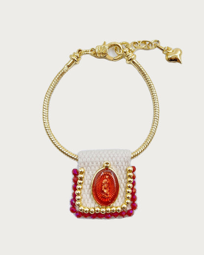 Pulsera dorada de la Virgen María