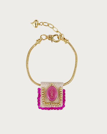 Pulsera dorada de la Virgen María