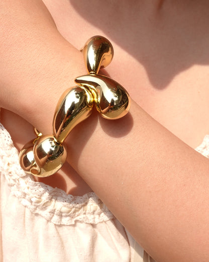 Water Drop Stretch Golden Bracelet