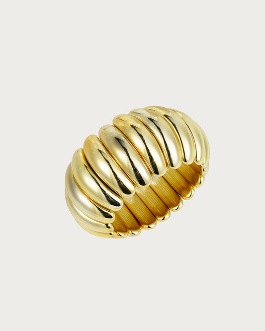Stretch Chunky Golden Bracelet
