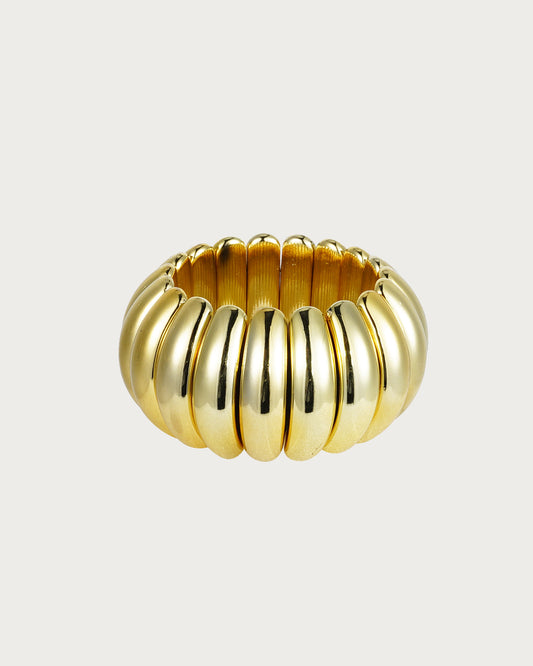 Stretch Chunky Golden Bracelet
