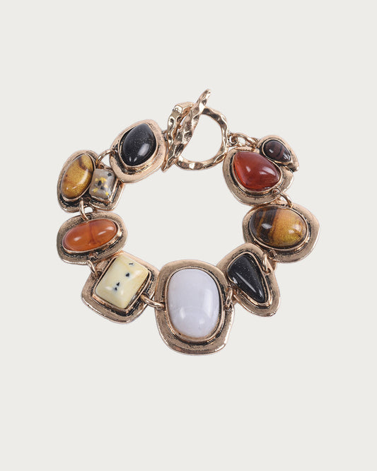 Faith Cyberpunk Golden Bracelet