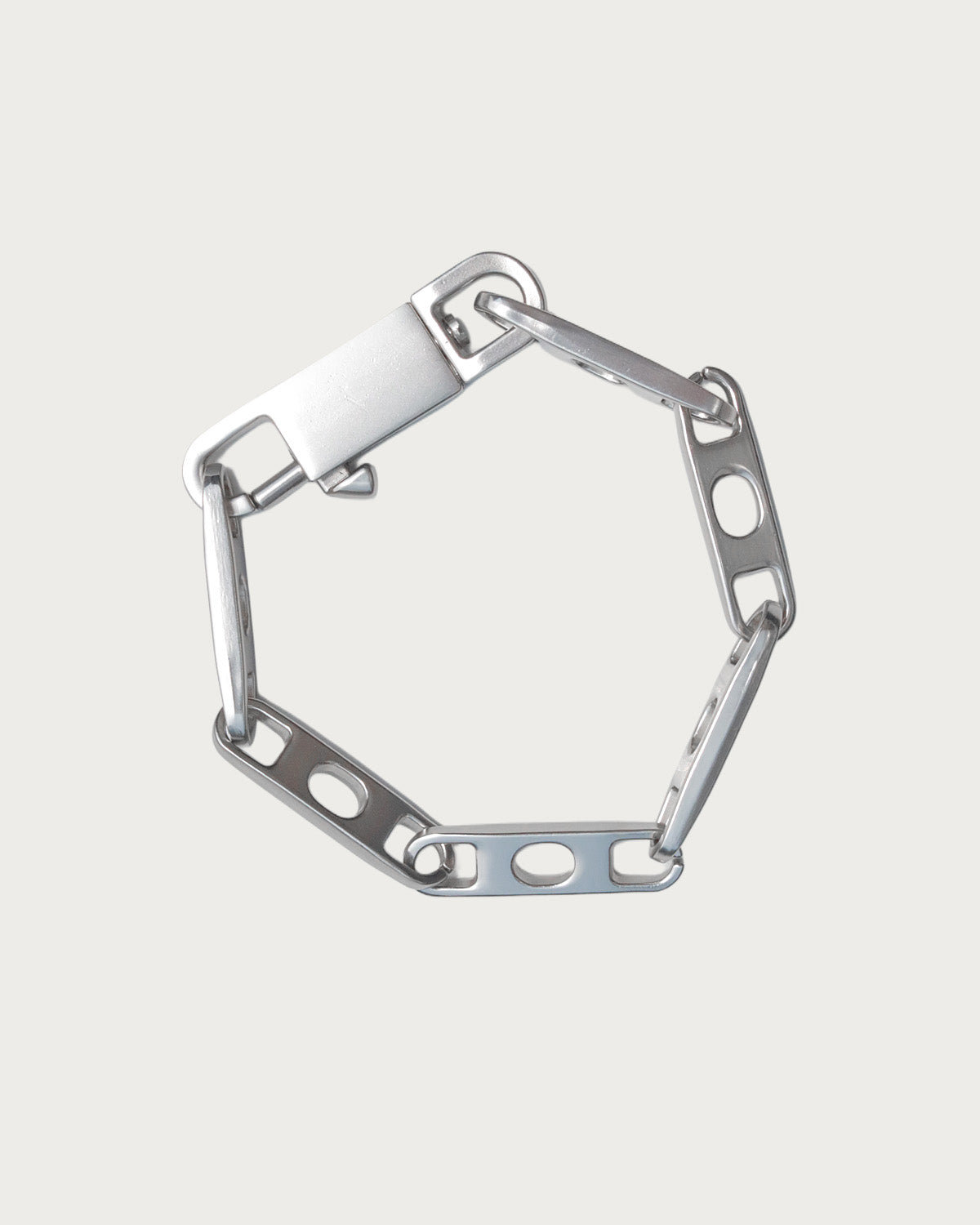 Axel Lock Heavy Silver Bracelet