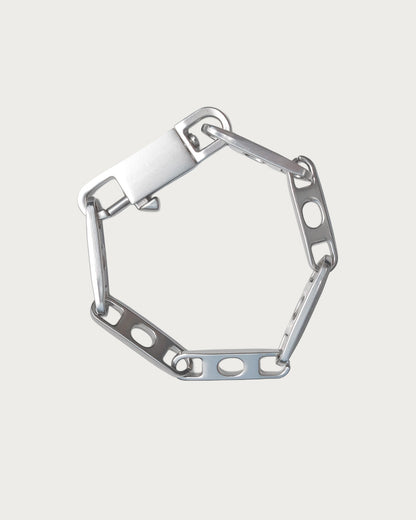 Axel Lock Heavy Silver Bracelet