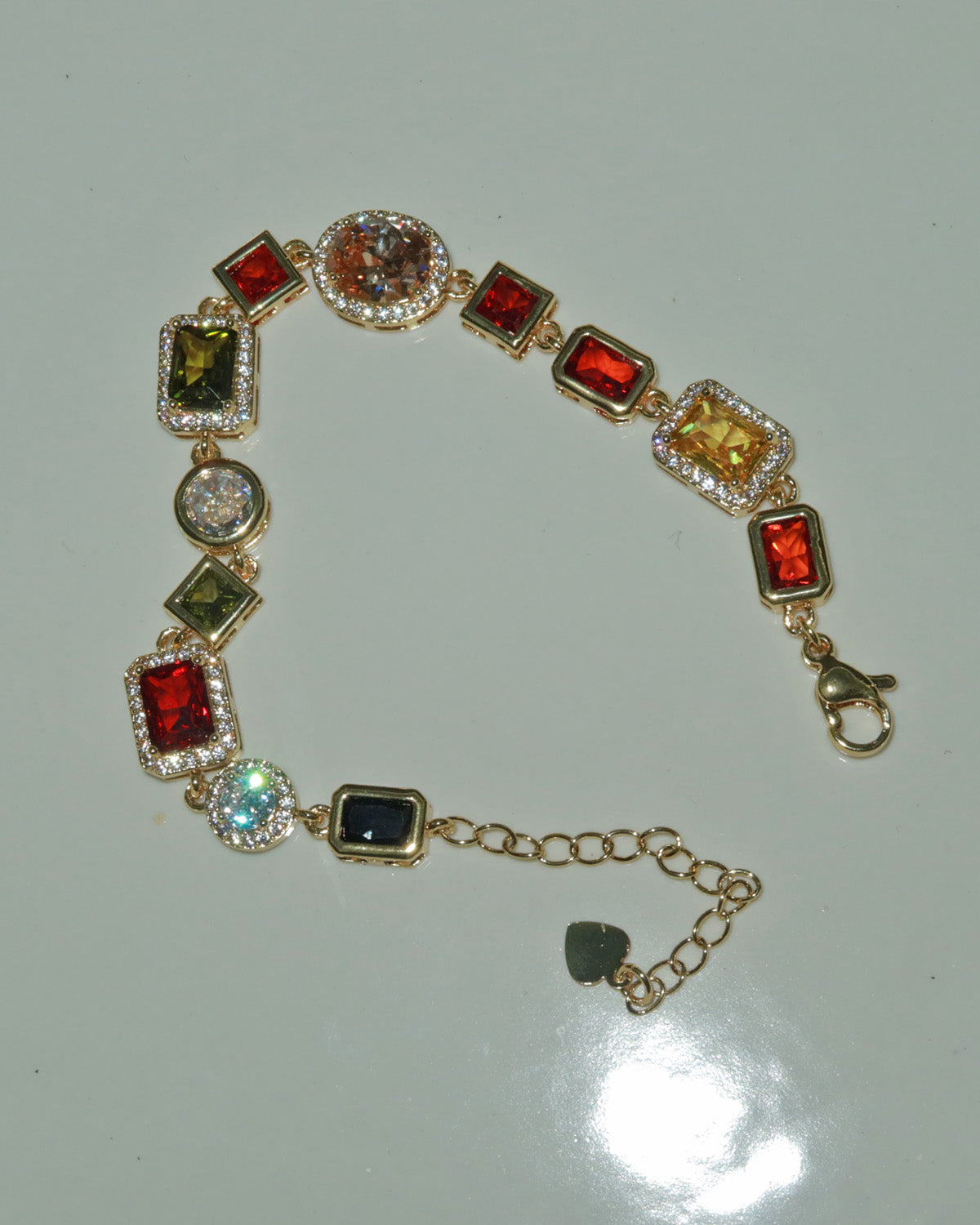 Mona Vintage Luxury Square Golden Bracelet