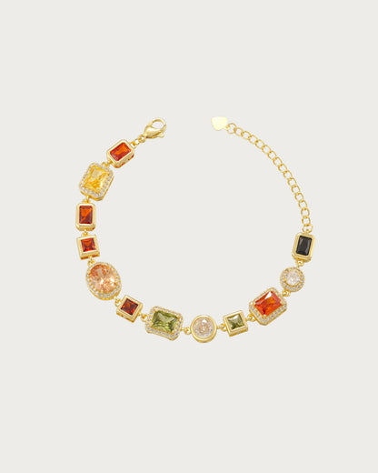 Mona Vintage Luxury Square Golden Bracelet