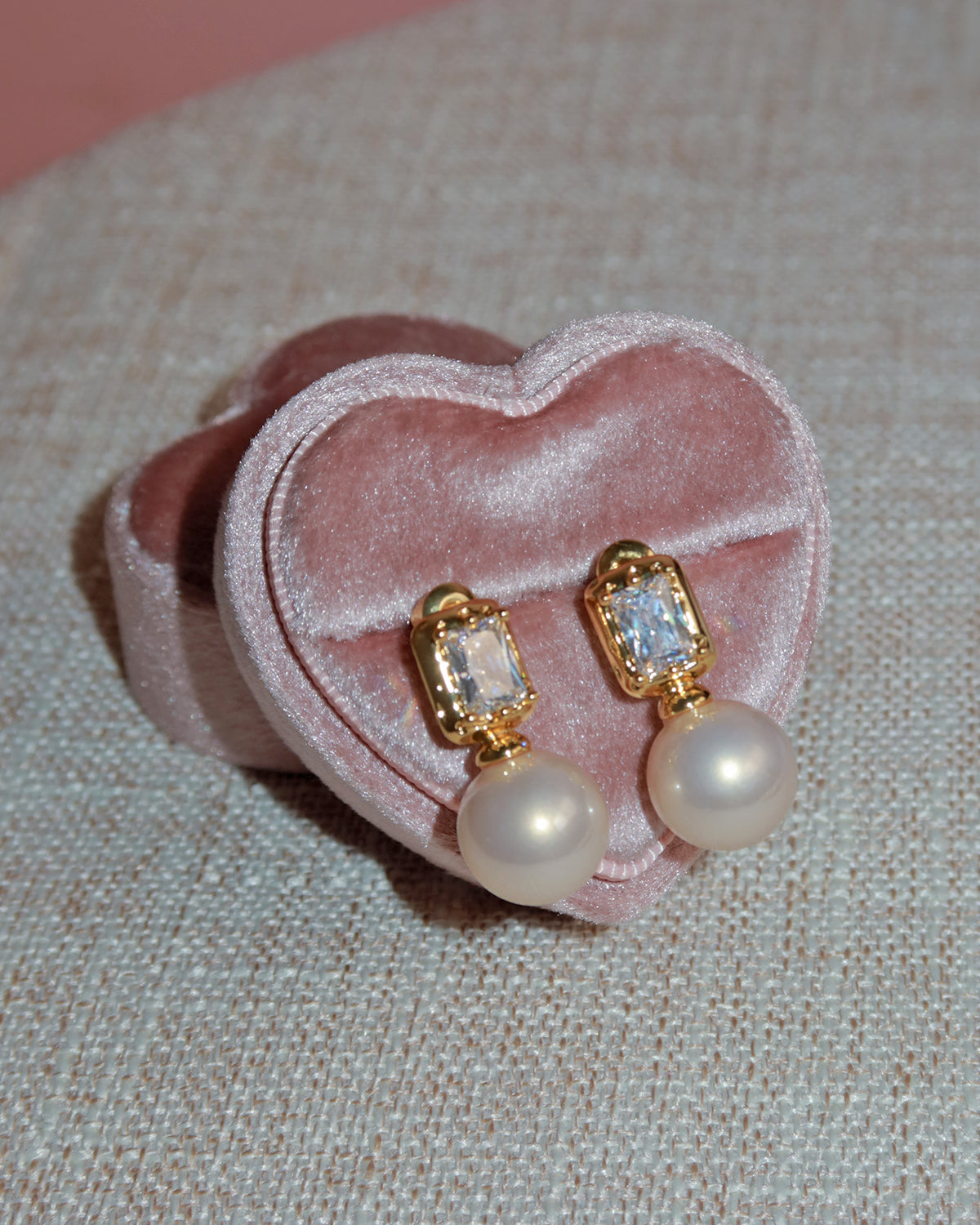 Paula Classic Pearl Golden Drop Earrings