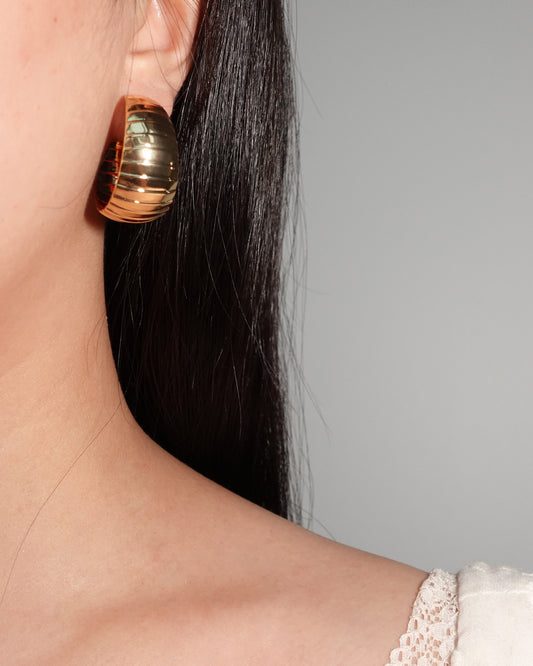 Salome Golden Hoop Earrings
