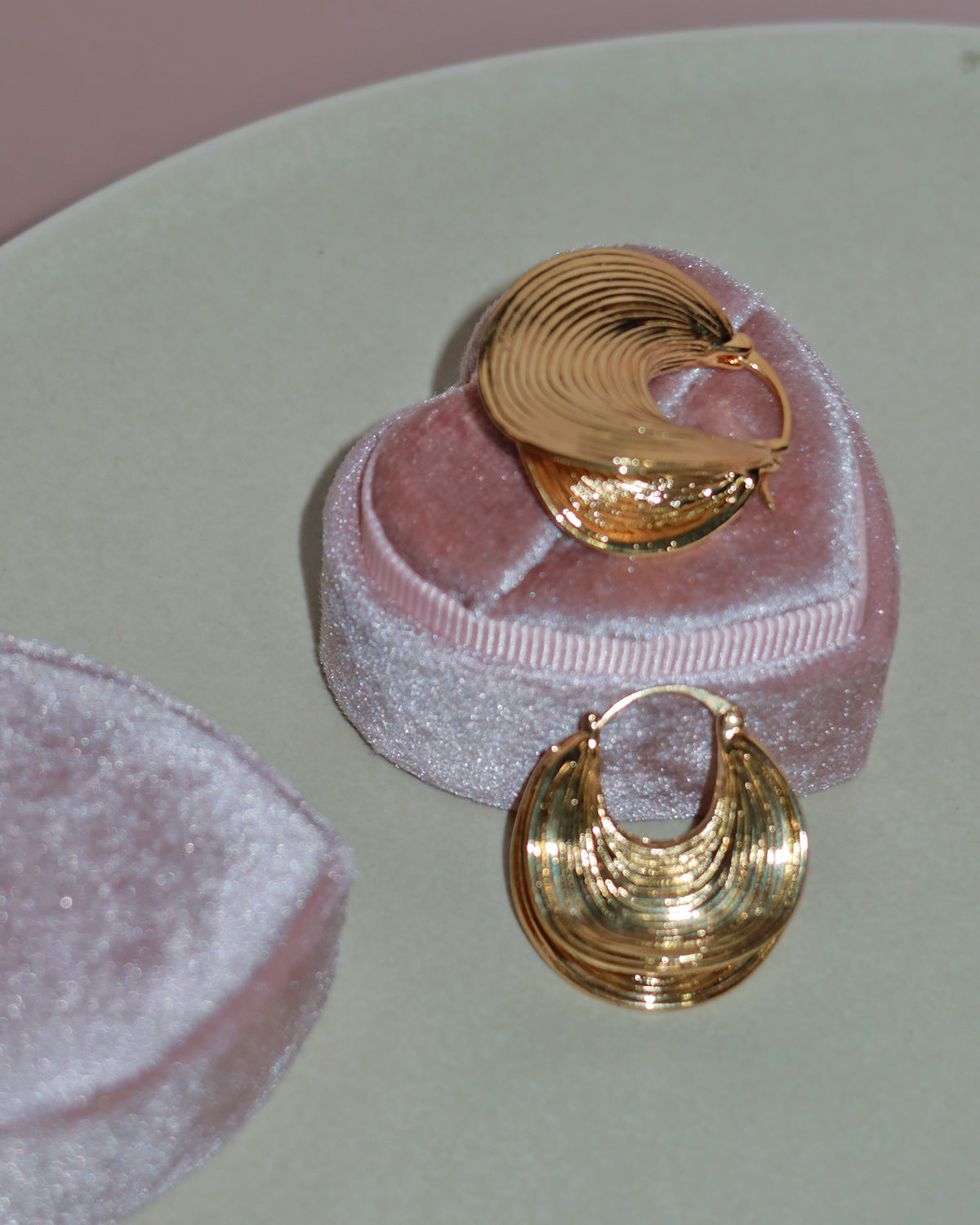 Sally Sculpted Golden Hoop Earrings