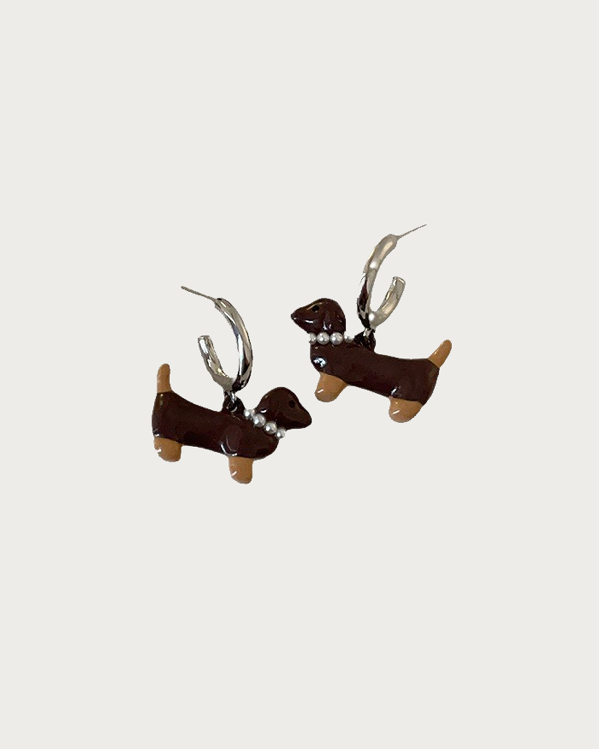 Winifred Cute Dachshund Dog Stud Earrings