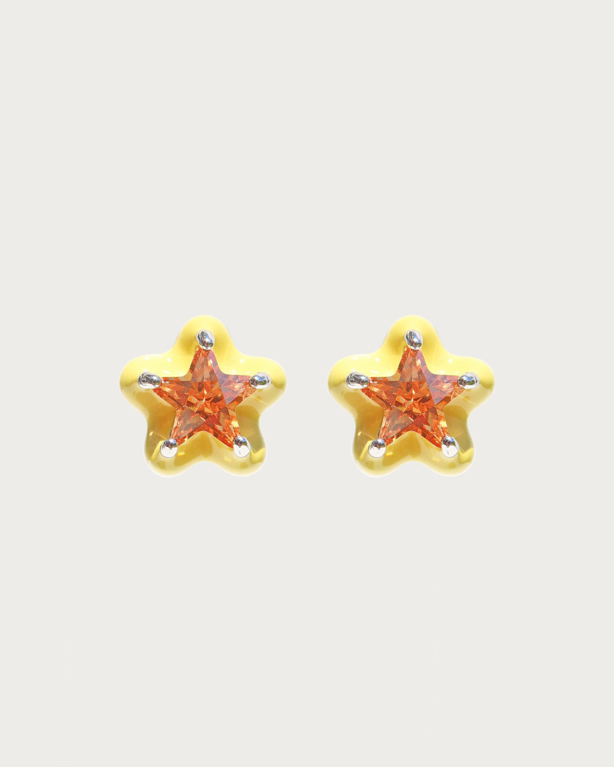 Bonita Crystal Star Silver Stud Earrings