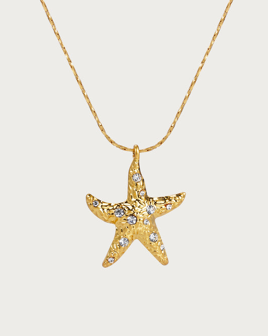 Starfish Golden Pendant Necklace