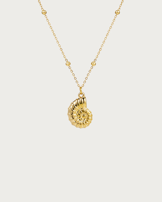 Conch Golden Pendant Necklace