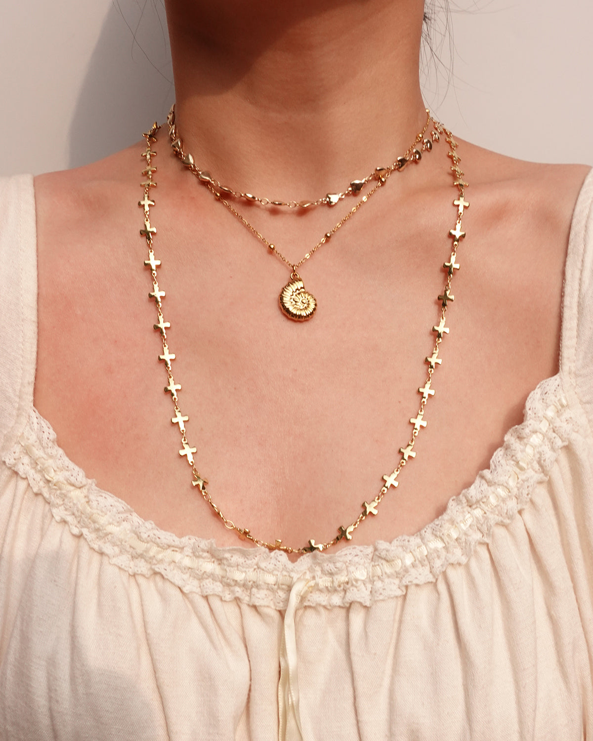 Love Heart Golden Necklace
