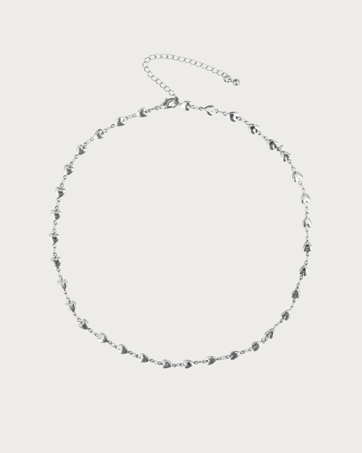 Love Heart Silver Necklace
