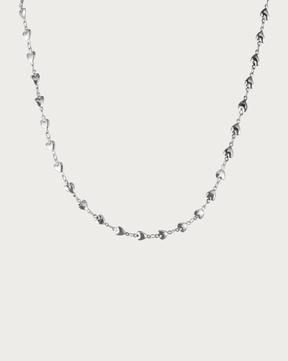 Love Heart Silver Necklace