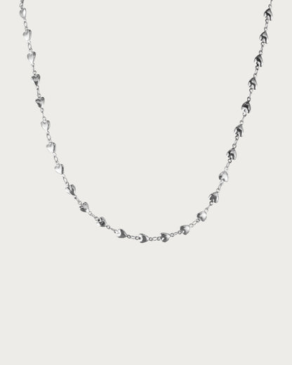 Love Heart Silver Necklace