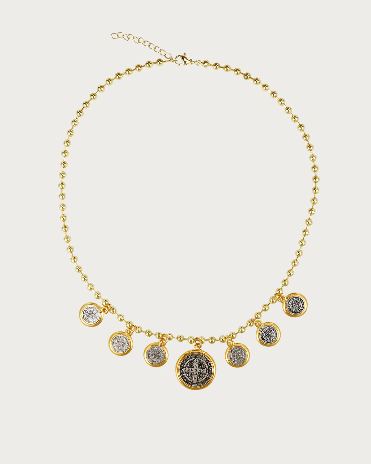 Virgin Mary Golden Pendant Necklace