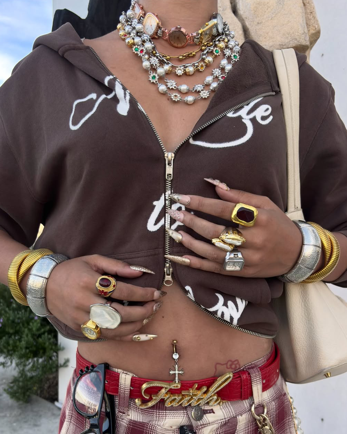 Atalanta Five Watch Faces Choker Necklace