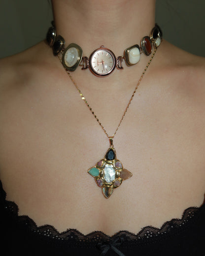 Faith Cyberpunk Watch Necklace