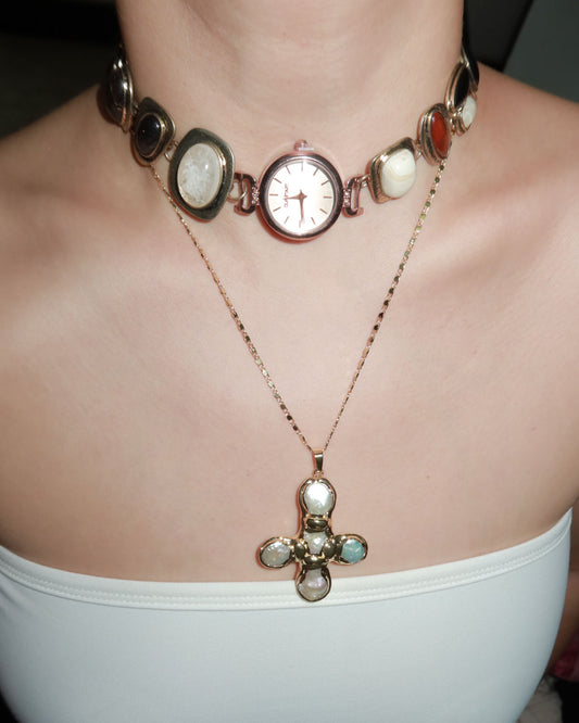Faith Cyberpunk Watch Necklace