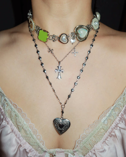 Kristin Vintage Cross Pendant Necklace