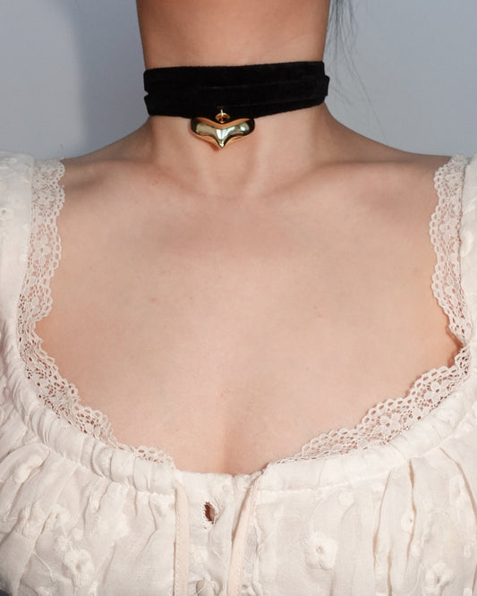 Heart Golden Pendant Necklace
