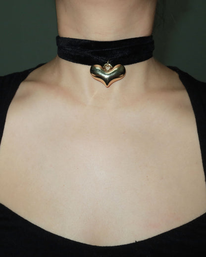 Mignon Heart Golden Pendant Necklace