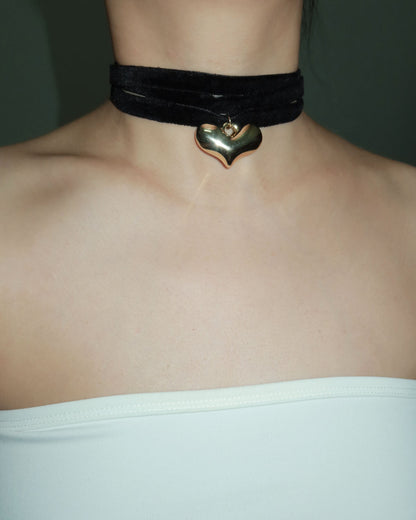 Mignon Heart Golden Pendant Necklace