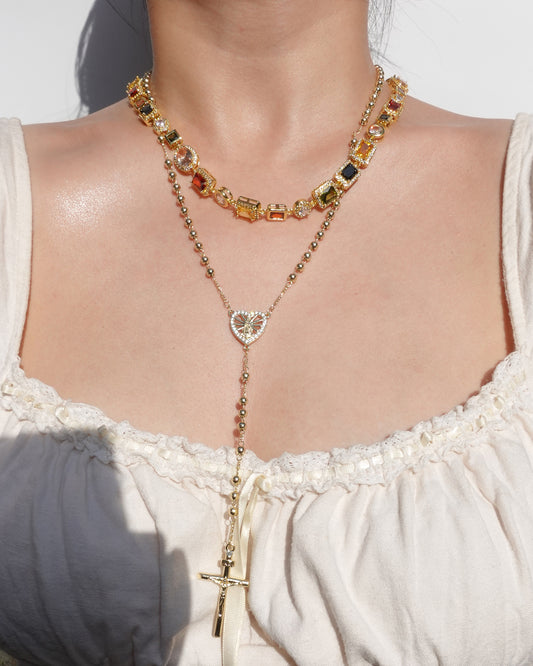 Vintage Luxury Square Golden Necklace