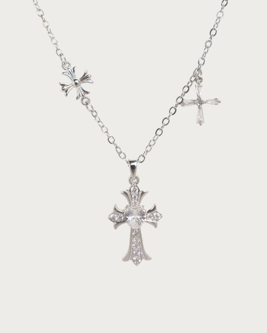 Kristin Vintage Cross Pendant Necklace