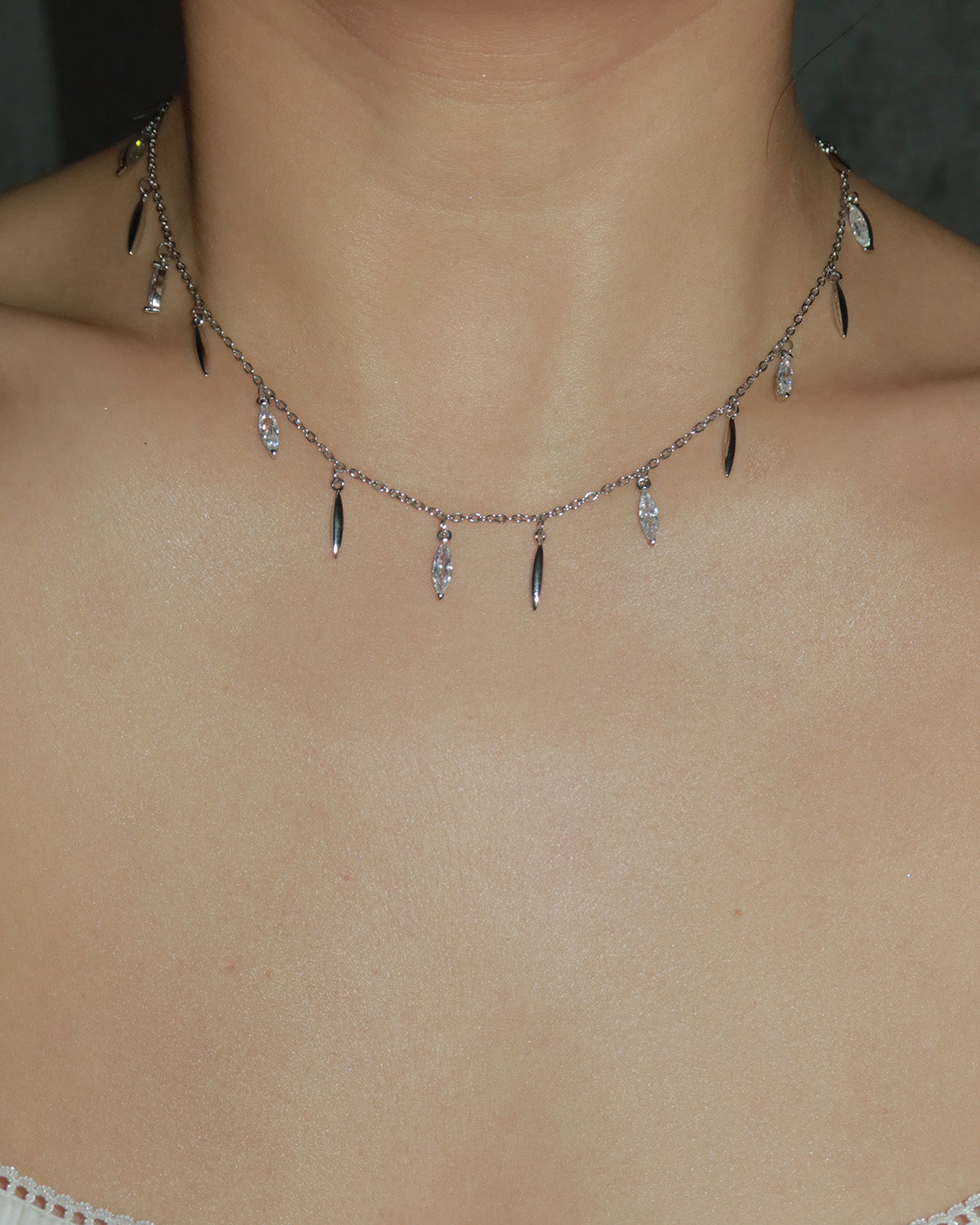 Fanny Elegant Drop Tassel Necklace