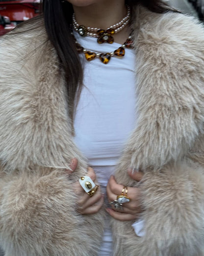 Florence Leopard & Rose Necklace Set