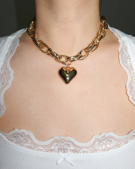 Karen Heart Golden Necklace