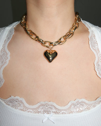 Karen Heart Golden Necklace