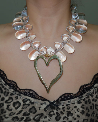 Catalina Resin Heart Pendant Necklace