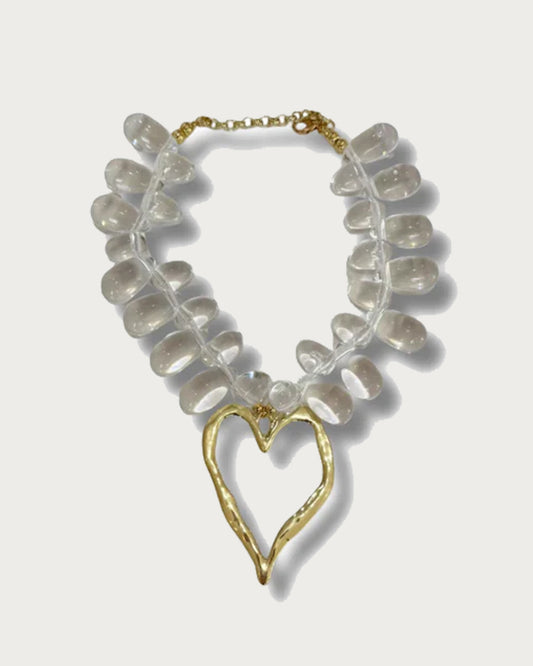 Catalina Resin Heart Pendant Necklace