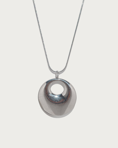 Olga Chunky Silver Nugget Necklace