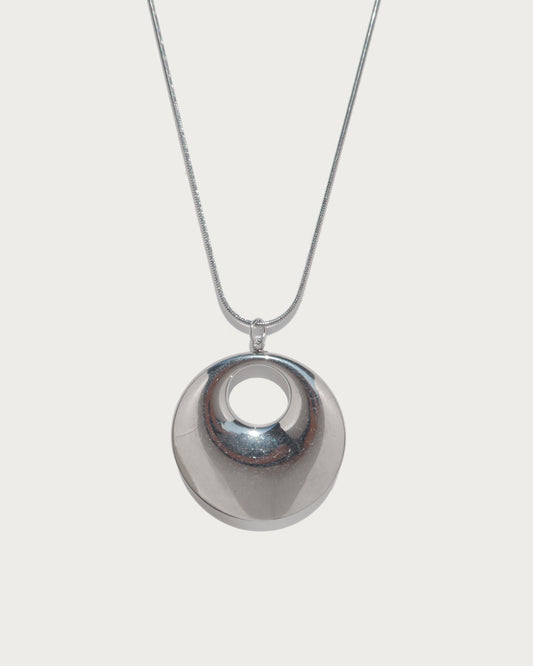 Olga Chunky Silver Nugget Necklace