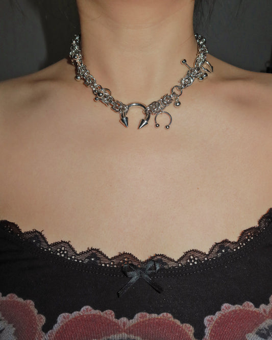 Nicola Lucky Horseshoe Silver Necklace