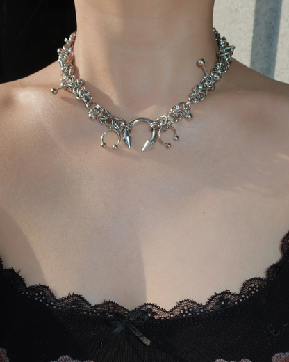 Nicola Lucky Horseshoe Silver Necklace